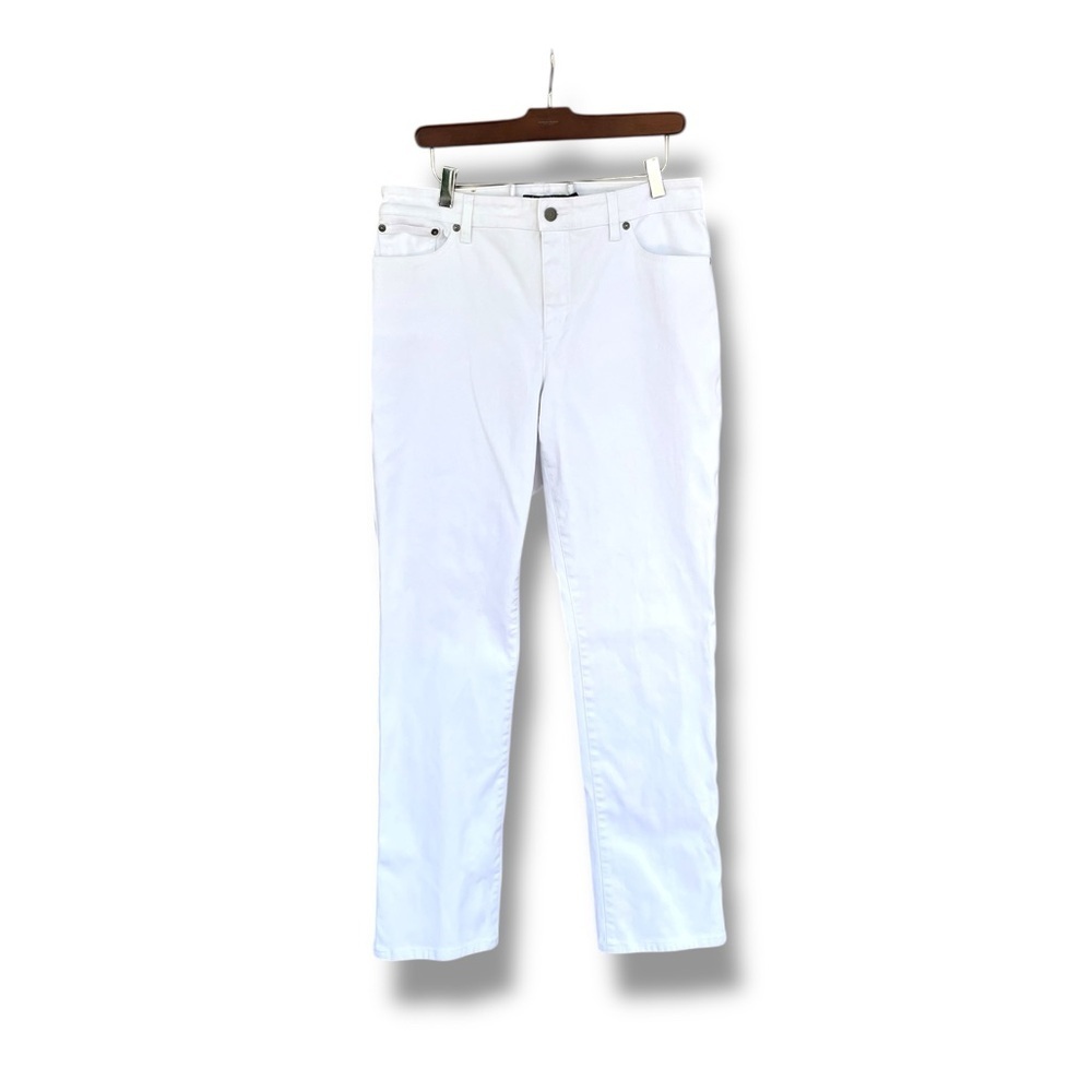 Jeans Lauren Ralph Lauren Modern Straight Curvy Women’s Size 12 White Pants